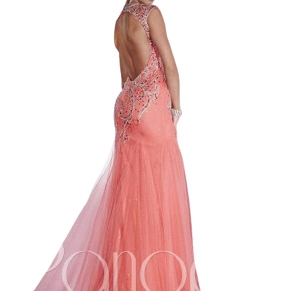 NWT Panoply 14766 Prom Dress Watermelon Size 2